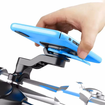 Motorcycle Handlebar Phone Holder 360°Rotatable Bicycle Bracket Security Navigation Support Mount Moto Anti-Shock Phone Brackets