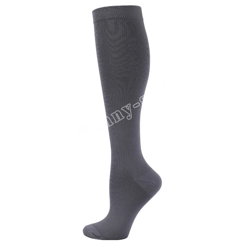 Unisex Compression Socks Leg Relief Pain Knee Medical High Stockings Pressure Support Stretch Pressure Circulation Socks 1 Pair