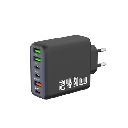 240W GaN Charger 2 Port USB C + USB A Fast Wall Charger UK/EU Plug PD Super Fast Charging For iPhone Samsung iPad Android Phone