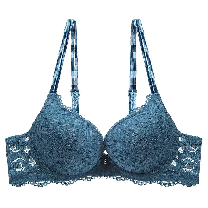 Women Sexy Lace Bra Padded Push Up Lingerie Intimates Elegant Ladies Underwear Casual Daily Female Bra