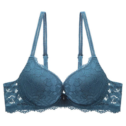 Women Sexy Lace Bra Padded Push Up Lingerie Intimates Elegant Ladies Underwear Casual Daily Female Bra