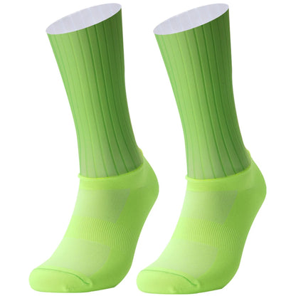 Cycling 2024 Anti Slip Whiteline Silicone Summer Aero Socks Socks Men Bicycle Sport Running Bike Socks Calcetines Ciclismo