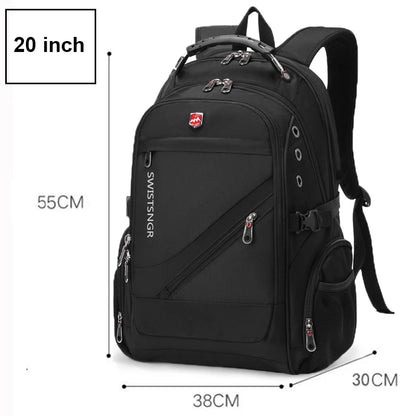 2026 Waterproof 17/20 Inch Laptop Backpack Men Airplane Travel Everyday Backpacks Women Oxford Rucksack Male School Bag Mochila