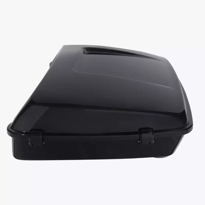 Black Chopped Trunk Pad Top Rack Fit For Harley Road King Road Glide Street Glide Electra Glide Ultra-Classic 2024