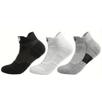 3/6 Pairs Sports Socks For Man High Quality Comfortable Breathable Basketball Short Socks Casual Fashion Low-cut Ankle Socks