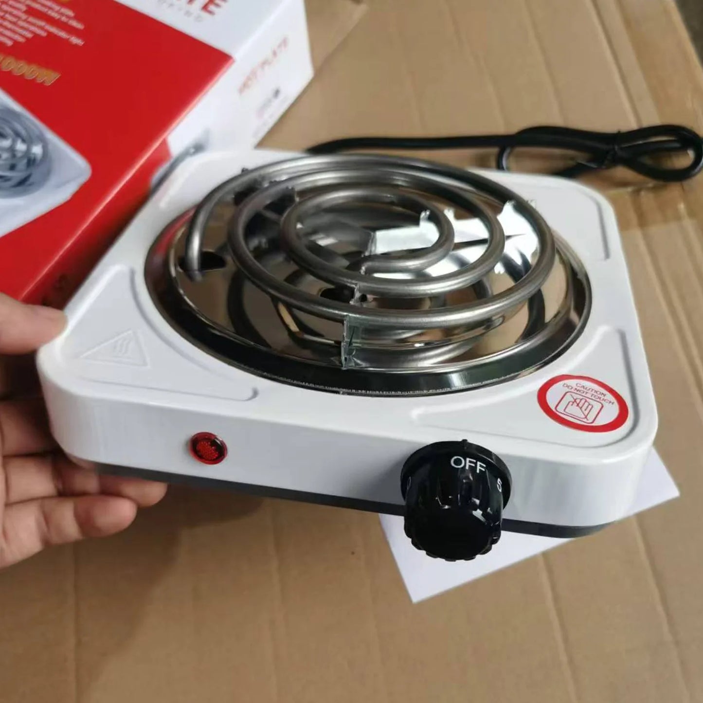 DEJAYA Hookah Charcoal Coal Burner Hot Plate Electric Shisha Starter Portable Electric Stove Multipurpose 1KW 220V