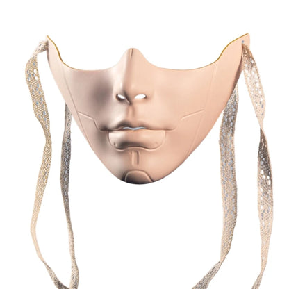 Unisex Masquerade Mask Beauty Mask Cosplay Mask Mechanical Half Face Mask for Carnival Halloween Dress up Party Mask