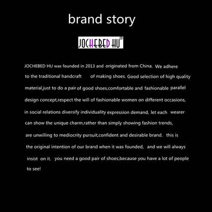 【JOCHEBED HU】Brand Genuine Leather Platform Shoes for Ladies Square Toes Women's Sewing Lines High Heels Leather