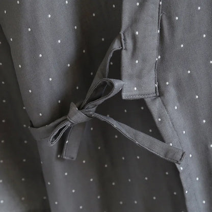 Kimono Robes Pajamas Set for Spring Autumn and Summer Thin Men's Cotton Loose Fit Large Size Half Sleeve Sleepwear Set