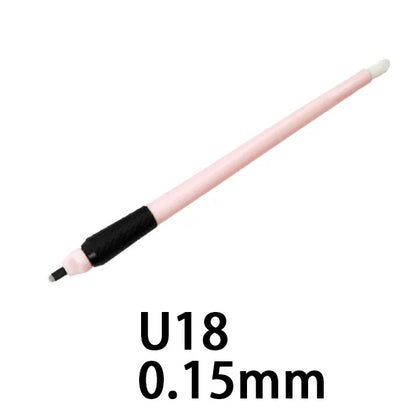 10/50Pcs Disposable Microblading Pen 18U Permanent Makeup Eyebrow Manual Tattoo Pen