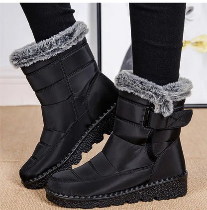 Snow Women's Boots Platform Women Booties Waterproof Shoes Women 2025 Trend Ankle Boots Soft Botas Mujer Women's Winter Boots