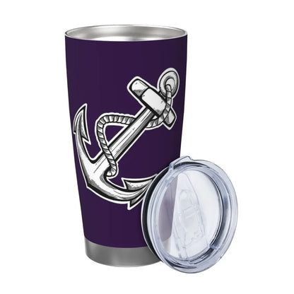Fremantle Dockers Anchor Stainless Steel Tumbler Vacuum Insulated Mugs Thermal Cold Cup Straw With Lid 20oz