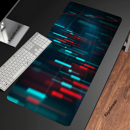 Stock Market Chart Pattern XXL Mouse Pad 900x400 Mousepad Mechanical Keyboard Gamer Desk Mice Computer Peripherals Office Mat