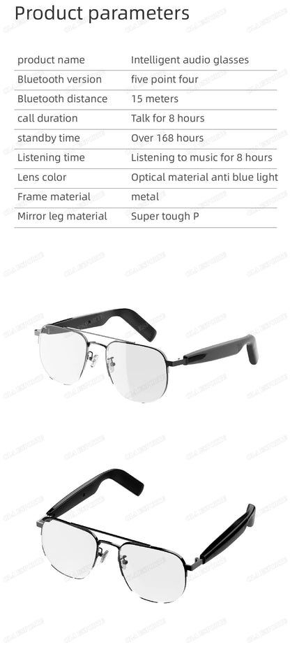 New UV400 Smart Glasses Men Women Listen Music Game Voice Assistant Wireless 5.4 Call Waterproof Anti-blue light SmartSunglasses