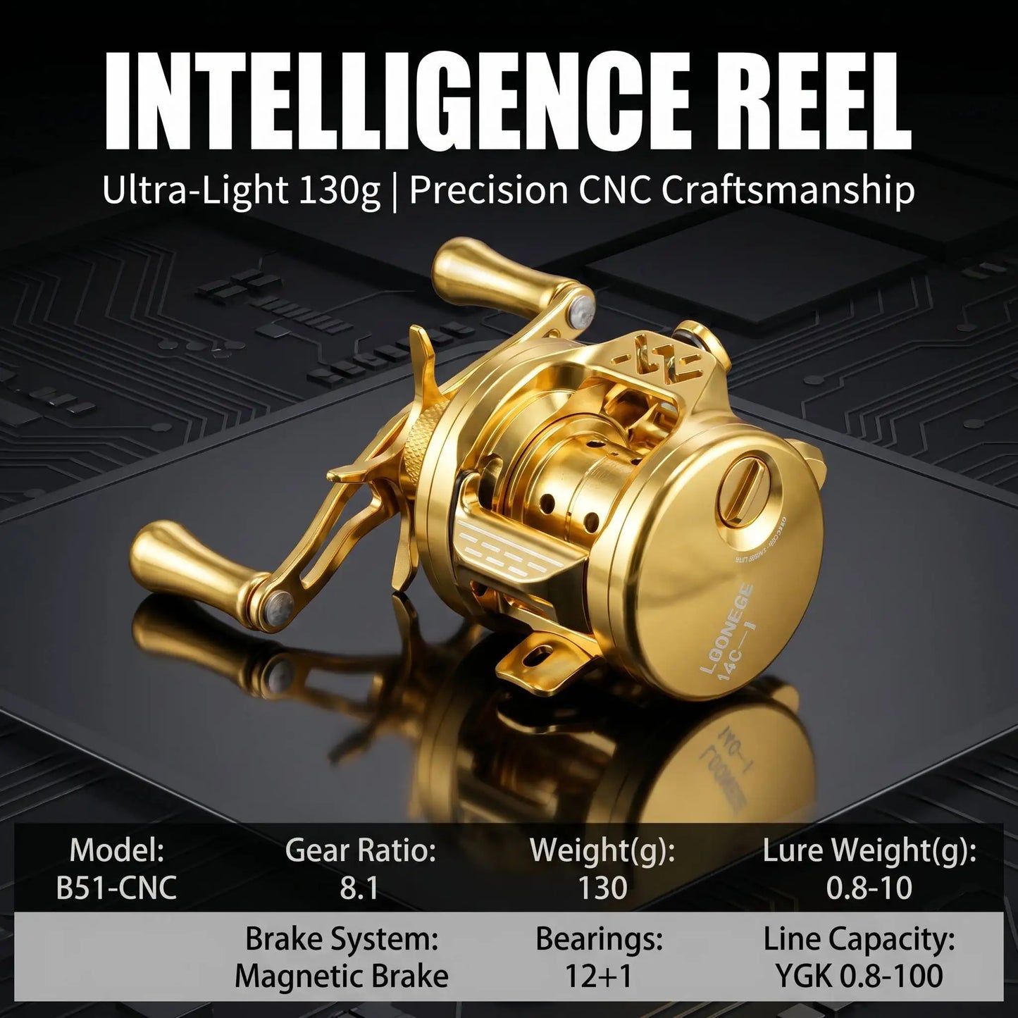 Takizawa Longze B51mc BFS Baitcasting Reel Ultralight Magnetic Drum Reel Full Metal Cnc Micro Object Baitcaster Fishing Reel Gea