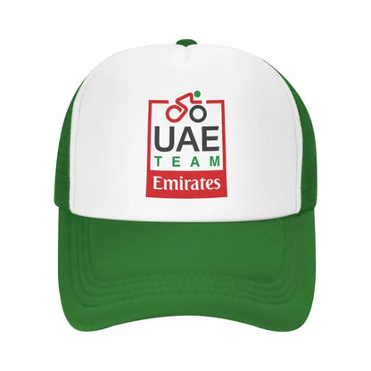 UAE Road Vehicle Print Mesh Baseball Cap Summer Breathable Sun Visor Hats Unisex Adjustable Snapback Caps Adults Trucker Hat