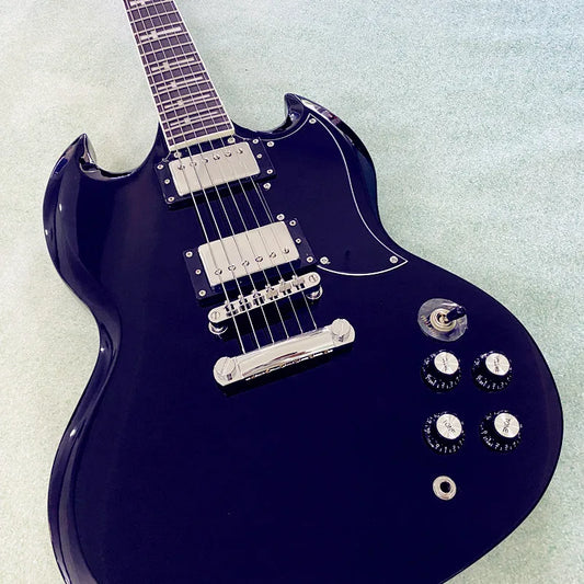 Vicers  Rosewood Fingerboard SG Electric Guitar HH Pickups, Chrome Hardware, Mahogany Body, 22 Frets