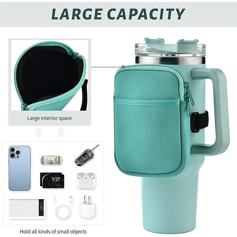 Thermal Mug 1200ml 40oz Handle Tumbler Insulated Car Travel Mug Vacuum Sublimation Stainless Steel H2.0 Flow State Tumbler Cup