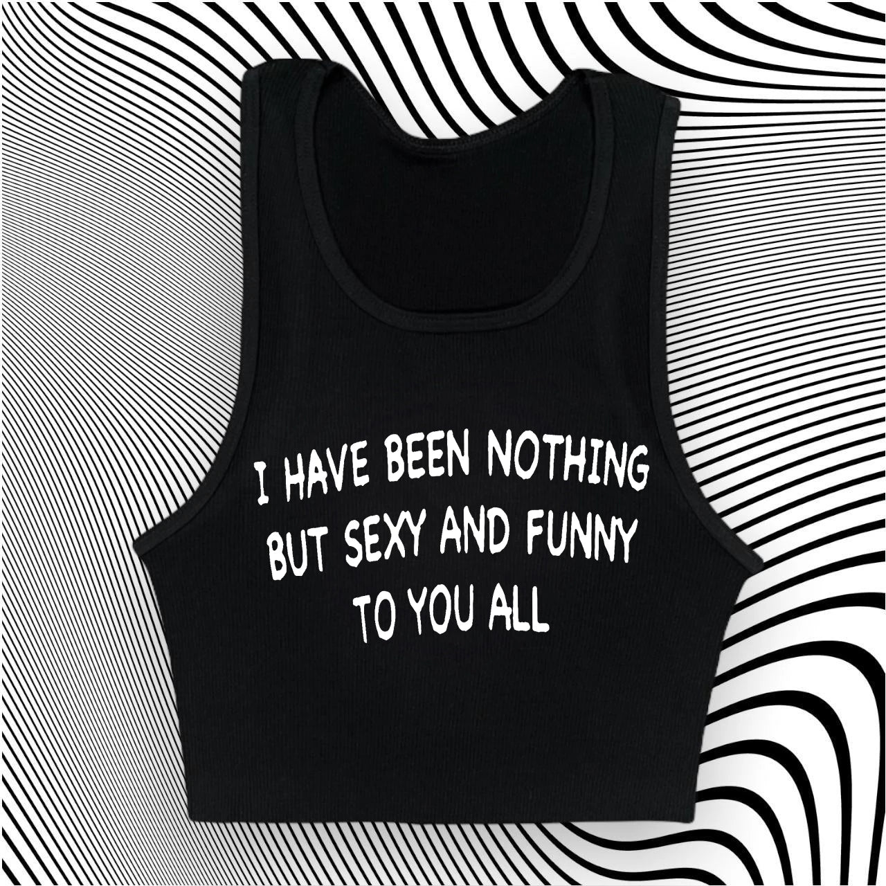 Japanese 2000s Style Y2k Crop Top Sexys T-shirt Vintage Goth Letter Summer Woman Korean Popular Streetwear Tanks & Camis Clothes