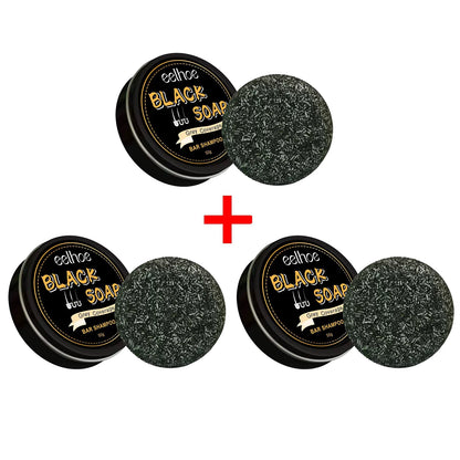 Eelhoe Black Hair Shampoo Soap Repair Gray White Keep Nourish Roots Non irritating Anti Dandruff Deep Clean Hair Darkening Soap