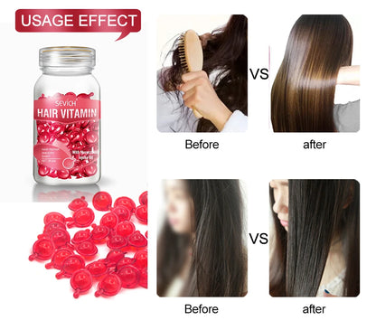 Sevich Mix Hair Vitamin Capsule Hair Treatment Oil Repair Damaged Smooth Hair Care Serum Nourishing Keratin Complex Oil