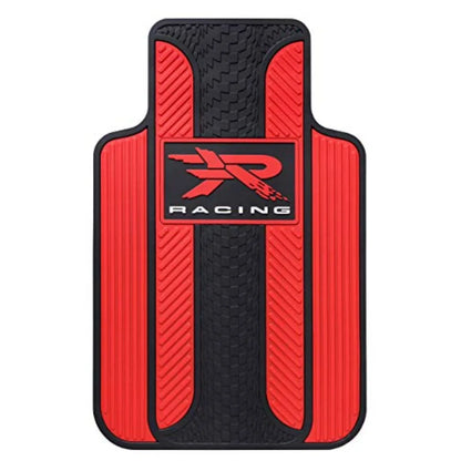 001727R04 Red R Racing Series 1 Universal Fit Car Truck SUV Front Floor Mats Pair