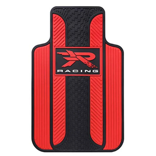 001727R04 Red R Racing Series 1 Universal Fit Car Truck SUV Front Floor Mats Pair