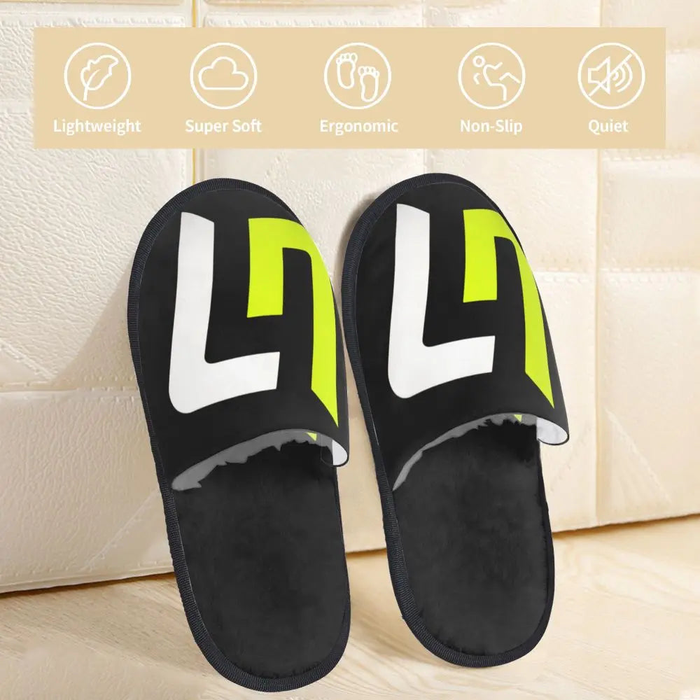 Custom British Lando Norris Racing Driver Guest Slippers for Spa Women House Slipper