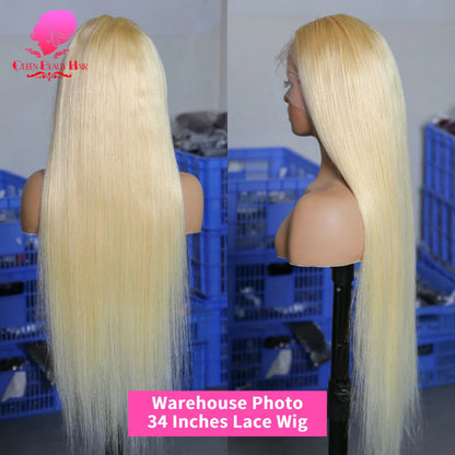38 Inches 220 Density 360 Lace Frontal Wigs Straight Lace Frontal Wig 13x4 13x6 Blonde 613 Lace Front Human Hair Wigs For Women