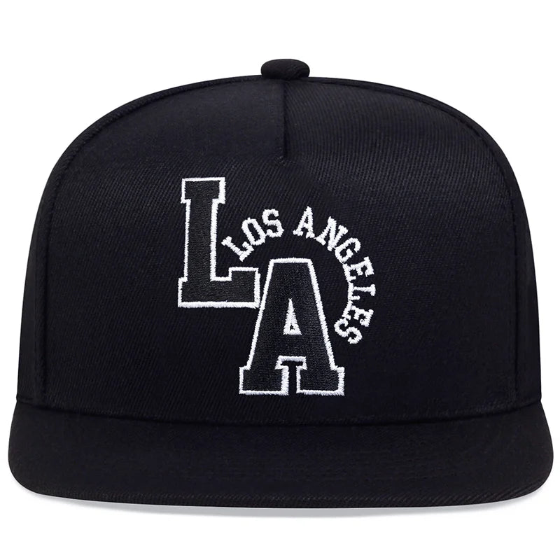 Letter Embroidery Baseball Cap Los Angeles Hip Hop Snapback Hat for Men Women Adult Sports Leisure Caps Outdoor Travel Sun Hats