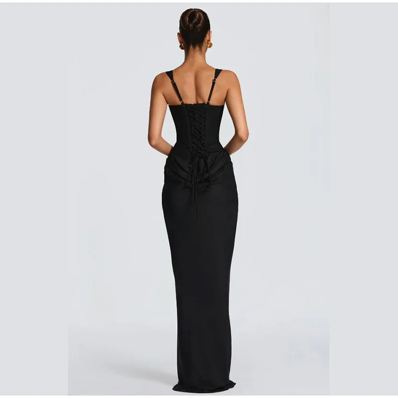 Sexy Square-neck Halter Mini Dress Women Pleated Sleeveless Backless High Waist Bodycon Dresses 2026 New Summer Lady Party Robes