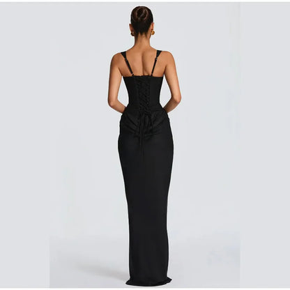Sexy Square-neck Halter Mini Dress Women Pleated Sleeveless Backless High Waist Bodycon Dresses 2026 New Summer Lady Party Robes