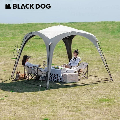 BLACKDOGAutomatic Dome Shelter Tent Self-supporting Quick Open Black Coating Outdoor Camping Canopy Expand Tarp Traveling Family