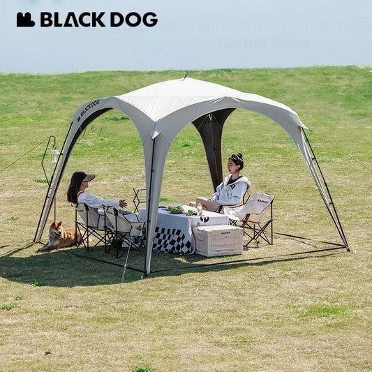 BLACKDOGAutomatic Dome Shelter Tent Self-supporting Quick Open Black Coating Outdoor Camping Canopy Expand Tarp Traveling Family