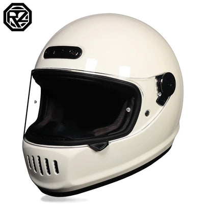 ORZ Classic Design Retro Full Face Motorcycle Helmet DOT Approved Adult Off Road Motorcycle Helmet Capacite Casco Moto
