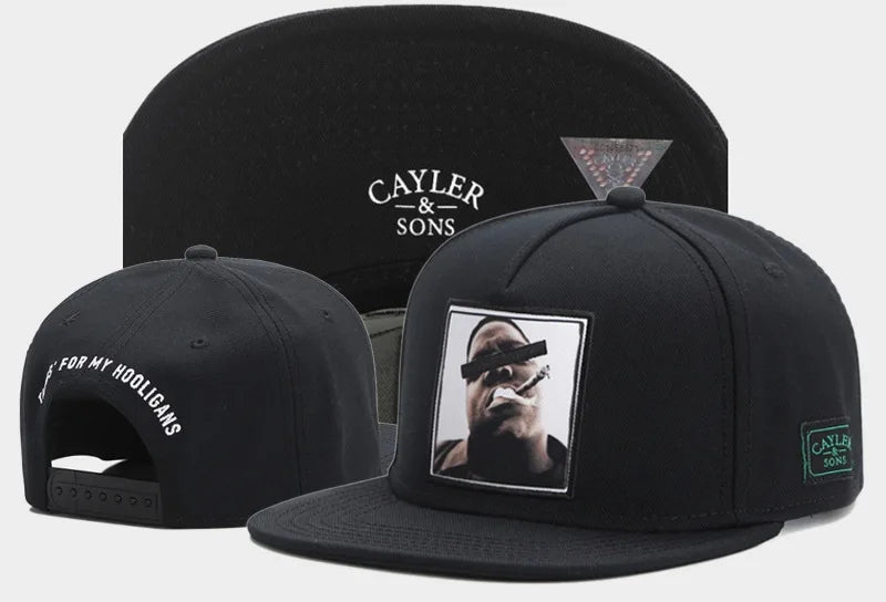 Classic Snapback Hat Cap Hip Hop Style Flat Bill Blank Adjustable Size