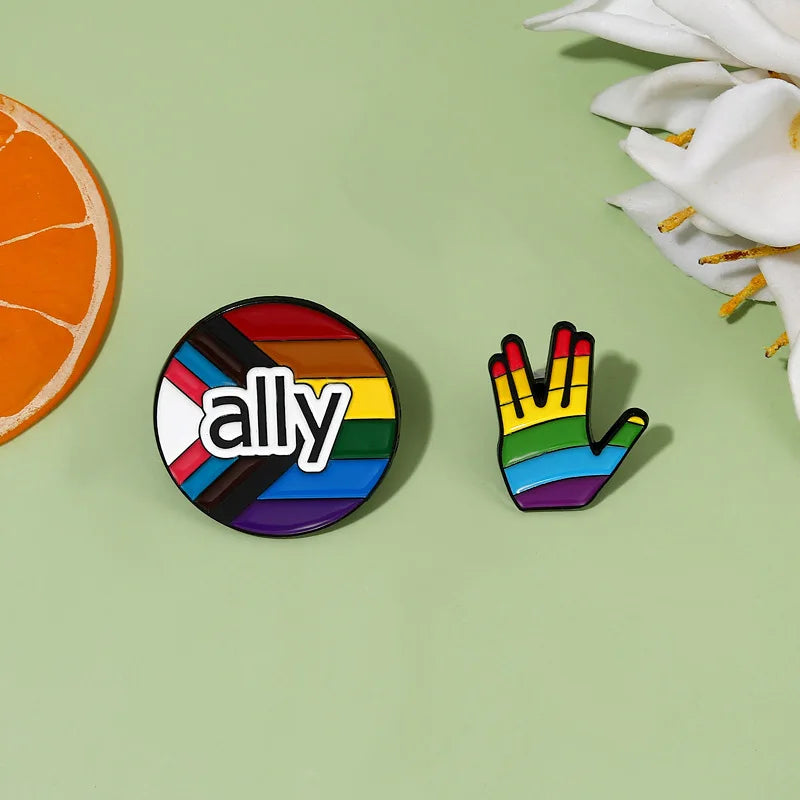 LGBT Rainbow Enamel Pins Pride Gay Asexual Trans Lesbian Dialog Box Brooches Lapel Backpack Badge Jewelry Gifts Accessories