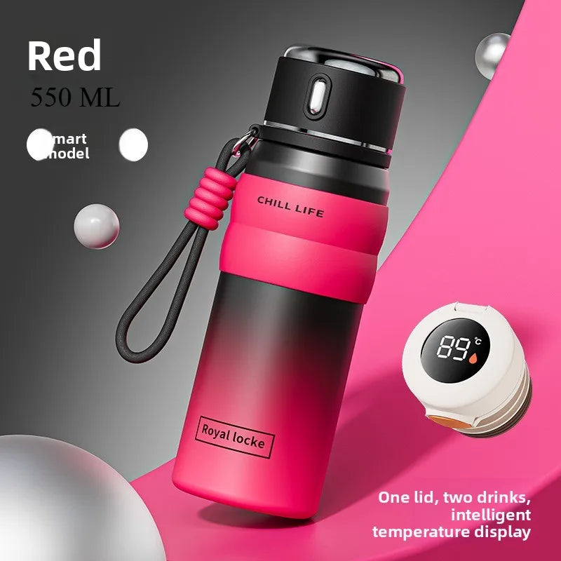 Dopamine all steel insulated cup 316 stainless steel high aesthetic water cup intelligent temperature display cup