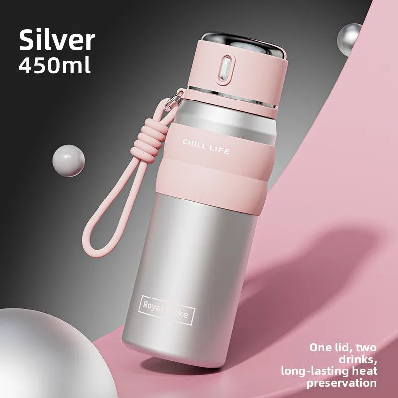 Dopamine all steel insulated cup 316 stainless steel high aesthetic water cup intelligent temperature display cup
