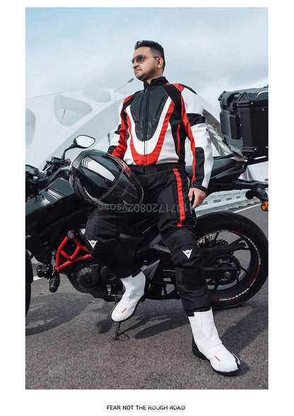 Motorcycle Riding Boots Summer New Anti-fall Casual Cycling Shoes Men's Outdoor High-top Cross-country Race Motorcycle Shoes