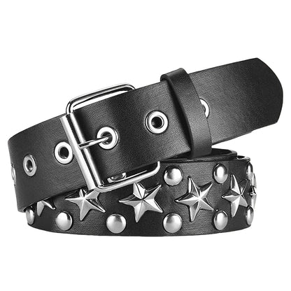 New Fashion New Bronze Bullet Belt Metal Belt Men And Women Punk Hardware Jeans Belt Y2K Belt Designer Belt Women's Belt