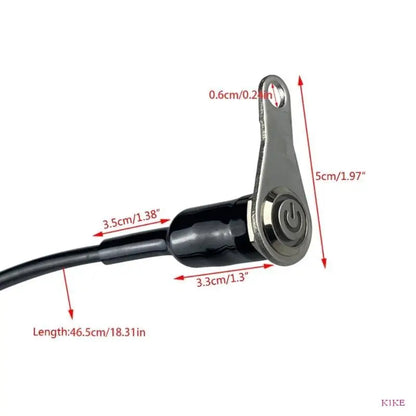 K1KE Durable CNCStart Engine On Off Self-lock Switch Button Motorbike Dirt Bike