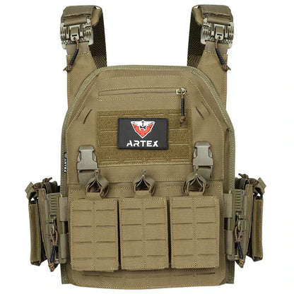 Artex New combat vest 6094 quick detachable light laser cut tactical vest black gear to carry airsoft carrier combat equipment