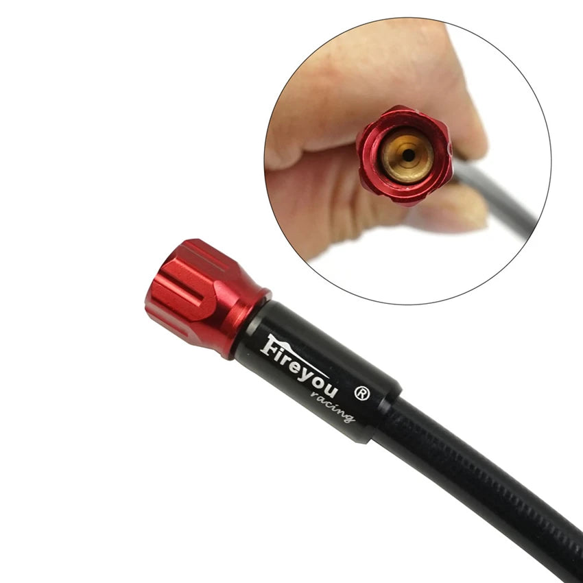Motorcycle Brake Hose AN3 Hydraulic Braided Brake Line with 360 Degree Rotatable banjo Fit M10 Fit for ATV Pit Dirt Street Racin