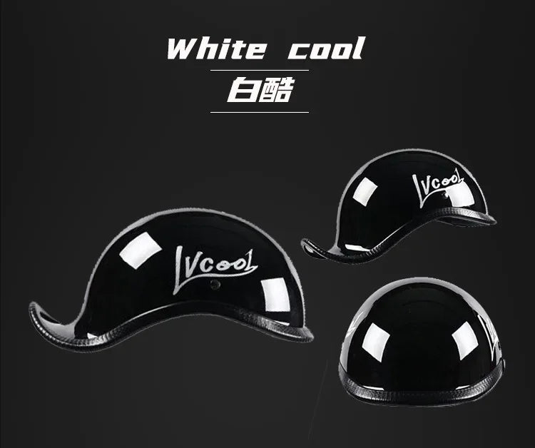 Retro Motorcycle Half Helmet Fashion Bailer for Scooter Safety Helm Spring Summer Capacetes De Moto
