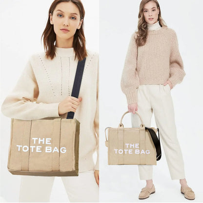 THE TOTE BAG Designer Fashion Handbag Shoulder Strap Crossbody Handbag Adjustable Large Capacity Canvas Women's Bag