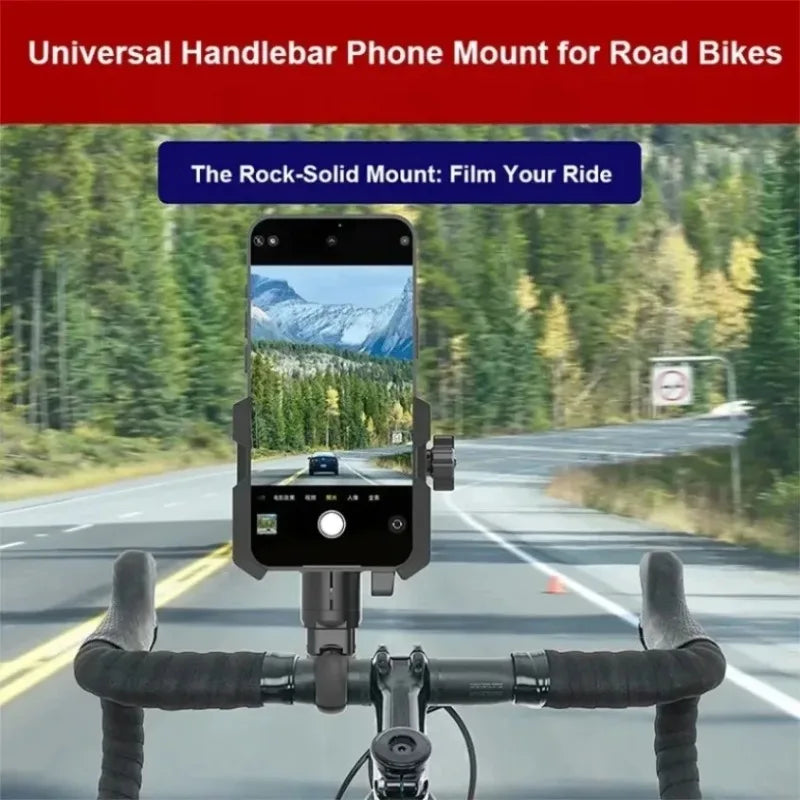 Shockproof Phone Holder for Road Mountain Riding for Bike Motorcycle Handlebar Bicycle 360° Rotating Navigation Mount Bracket