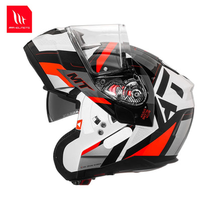 New Arrival Motorcycle Flip-Up Helmets Atom Sv Dual Lens Off Road 4 Seasons Helmets Color Options M-4Xl