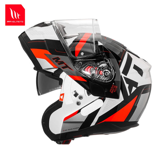 New Arrival Motorcycle Flip-Up Helmets Atom Sv Dual Lens Off Road 4 Seasons Helmets Color Options M-4Xl