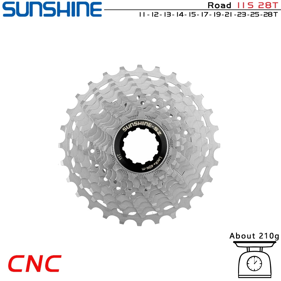 GOLDIX Ultralight CNC Road Bike Cassette 11/12 Speed k7 11S 12S 28T/32T/34T/36T Cassette Sprocket for SHIMANO HG